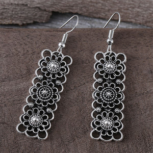 Ethnic Vintage Square Earrings