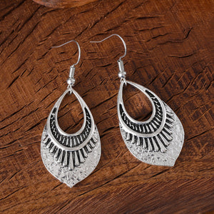 Vintage Ethnic Style Pinecone Cutout Earrings