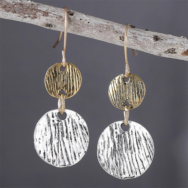 Minimalist Geometric Round Round Earrings