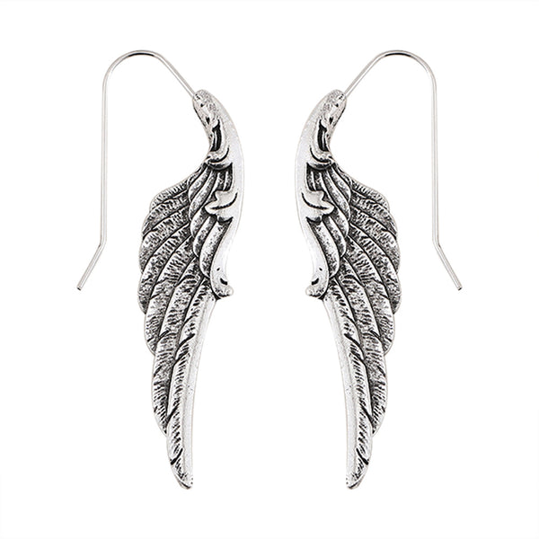 Vintage Angel Wings Feather Shaped Dangle Earrings