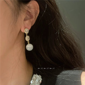 Elegant Silver-Tone Zirconia Hoop Earrings
