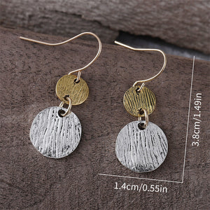 Minimalist Geometric Round Round Earrings