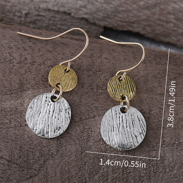 Minimalist Geometric Round Round Earrings