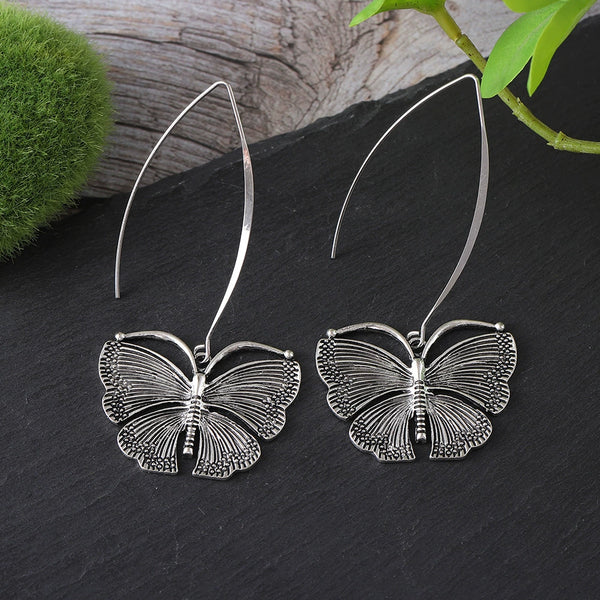 Long Butterfly Minimalist Cool Style Earrings