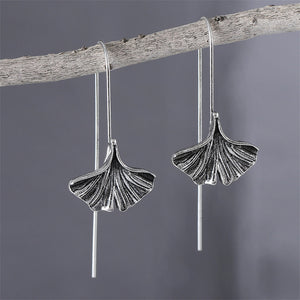 Fresh Ginkgo Leaf Earrings