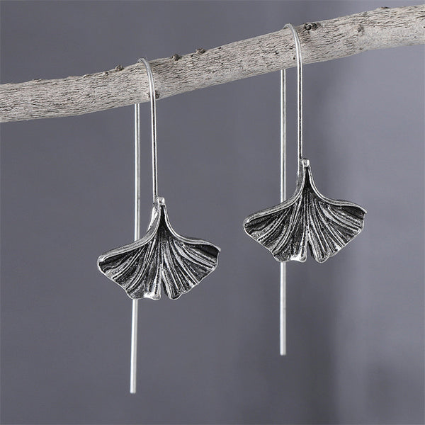 Fresh Ginkgo Leaf Earrings