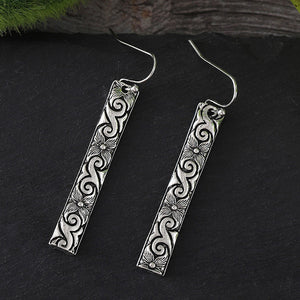Carved Cloud Drop Earrings
