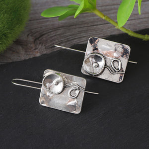 Floral Symmetry Flower Earrings