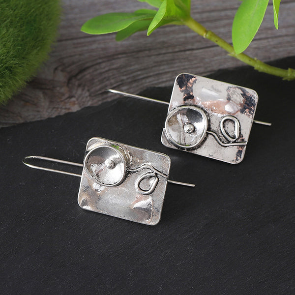 Floral Symmetry Flower Earrings