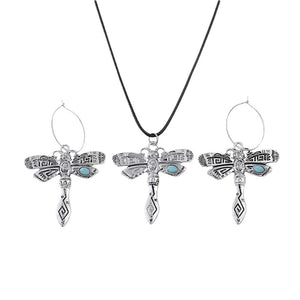 New Vintage Simple Turquoise Dragonfly Jewelry
