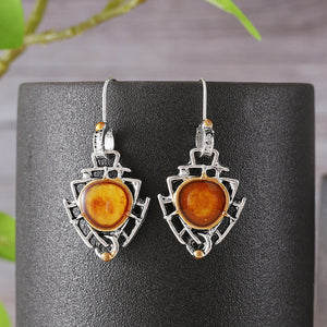 Personalized Geometric Triangle Earrings