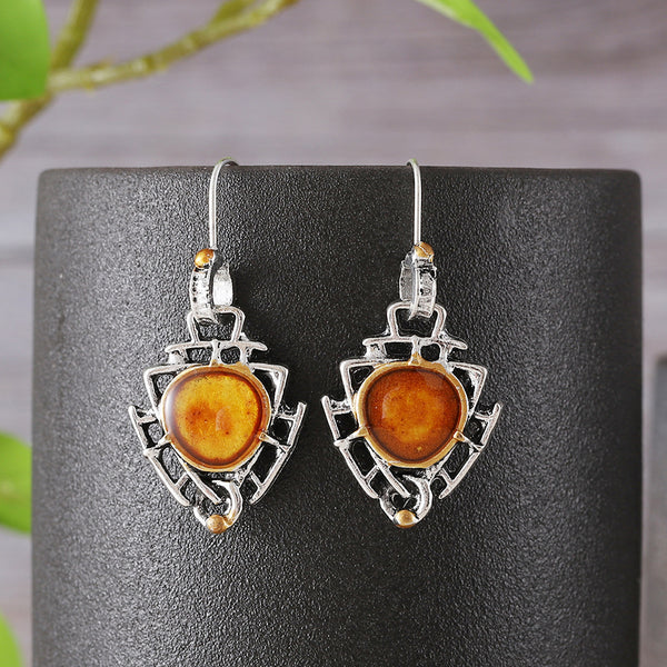 Personalized Geometric Triangle Earrings