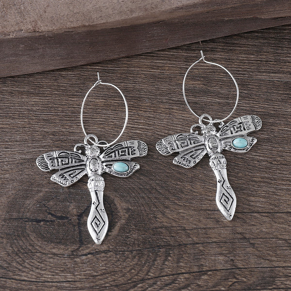 New Vintage Simple Turquoise Dragonfly Jewelry