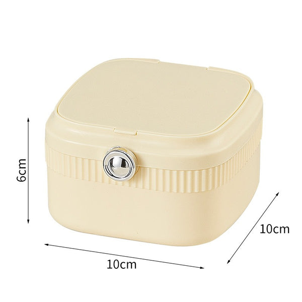 Soft Touch Jewelry Box with Mirror