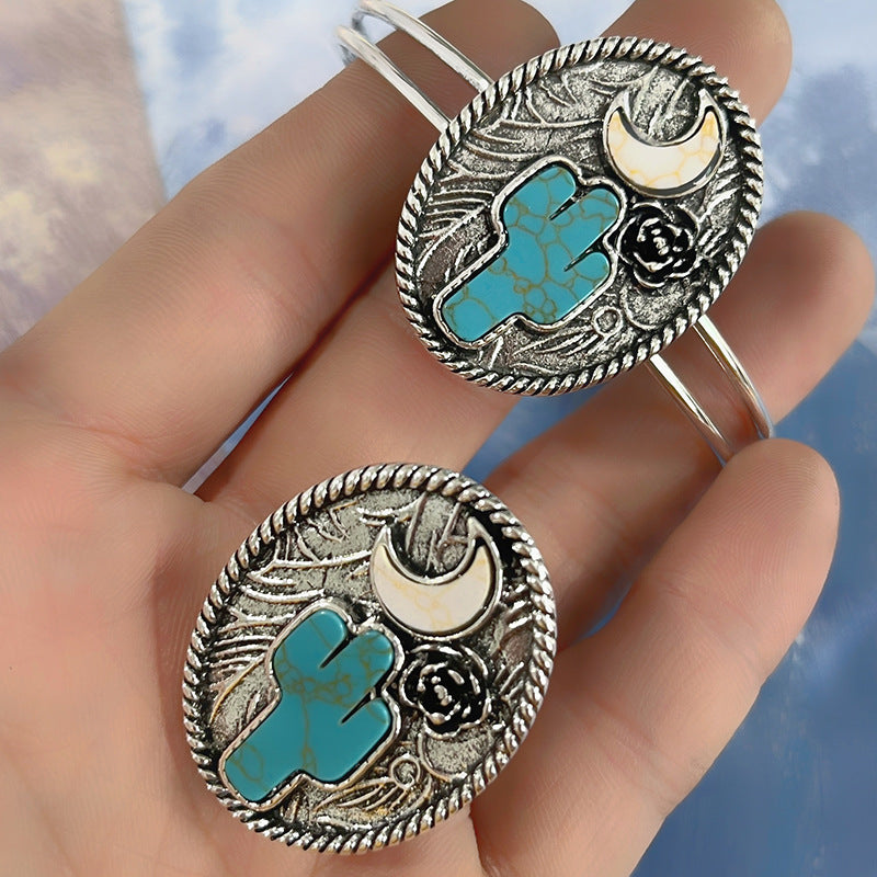 Rose Under the Moon Cactus Jewelry