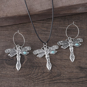 New Vintage Simple Turquoise Dragonfly Jewelry