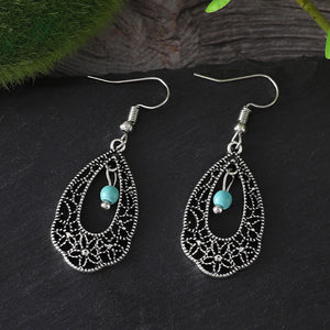Vintage Irregular Flower Dangle Earrings