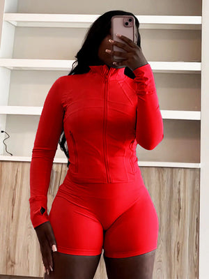 Shape Jacket & Shorts Activewear Set