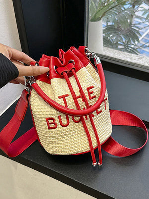Straw Bucket Bag