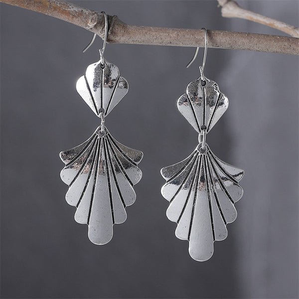 Bohemian Leaf Dangle Earrings