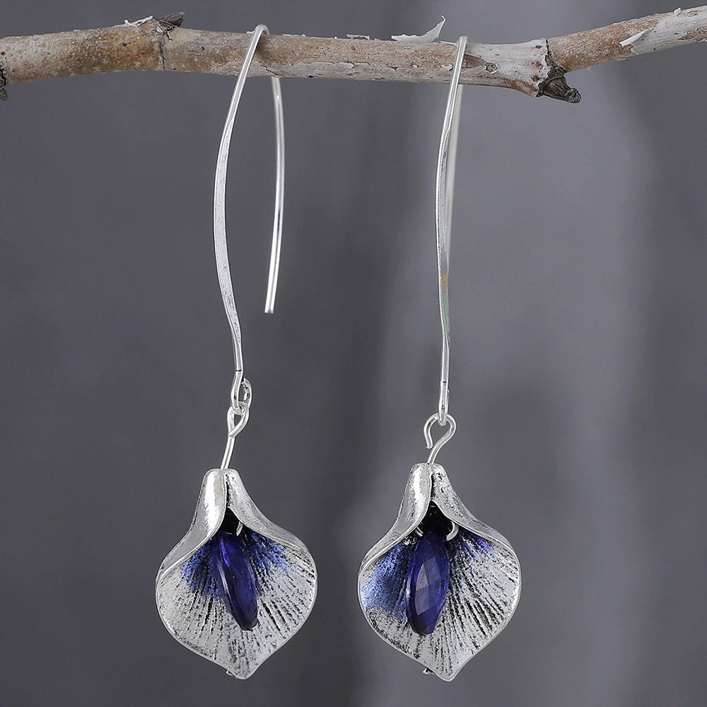 Orchid Pod Dangle Earrings