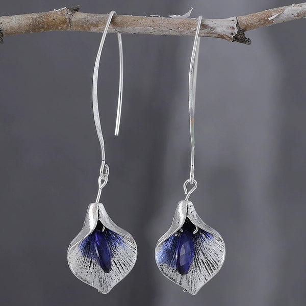Orchid Pod Dangle Earrings