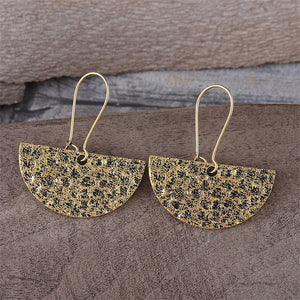 Vintage Simple Geometric Semi-Circle Earrings
