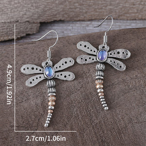 Simple Dragonfly Dangle Earrings