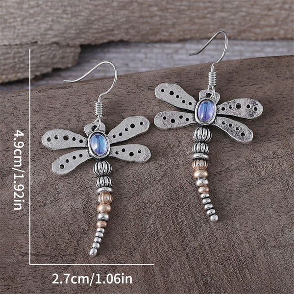 Simple Dragonfly Dangle Earrings