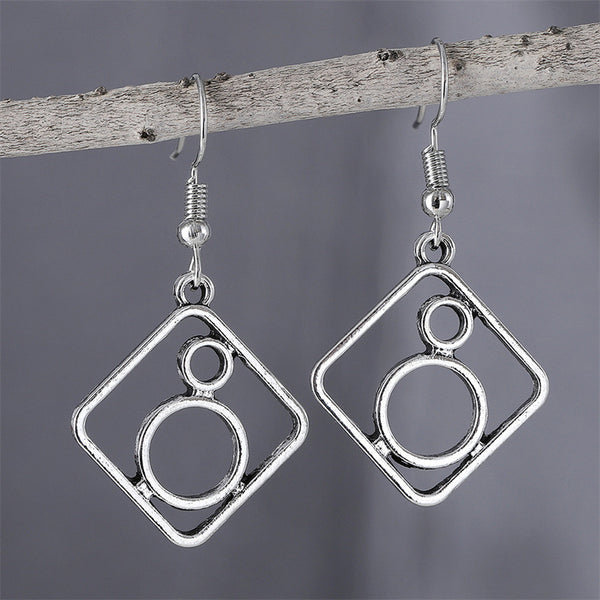 Simple Geometric Square Earrings