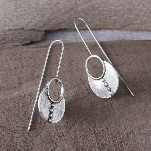 Personalized Vintage Silver Earrings