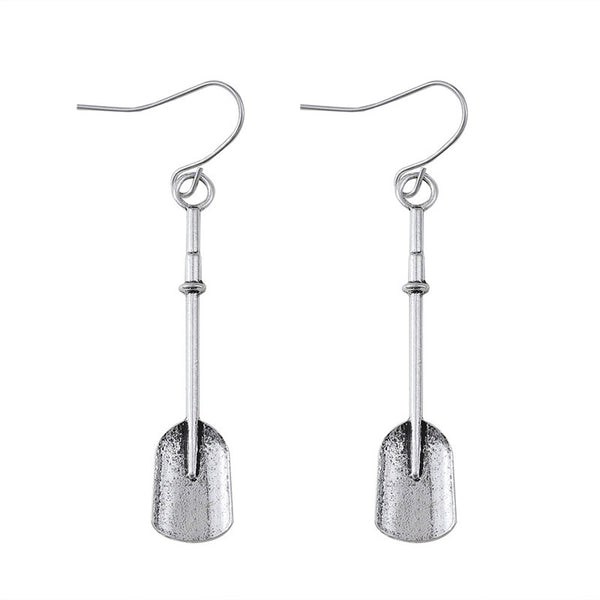 Vintage Personalized Spade Long Earrings