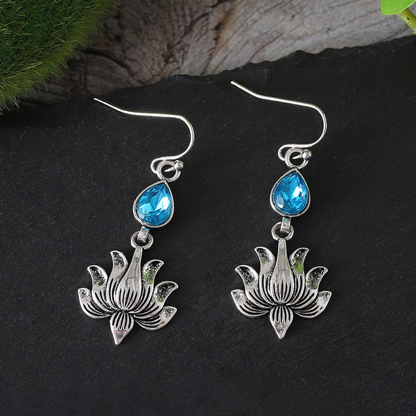 Vintage Lotus Earrings