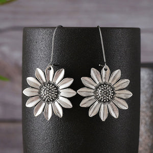Cubic Sunflower Earrings