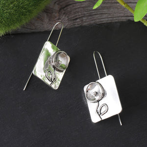 Floral Symmetry Flower Earrings