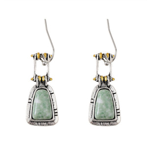 Turquoise Jade Gemstone Earrings