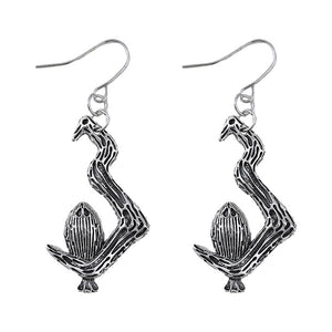 Vintage Simple Twig Owl Earrings