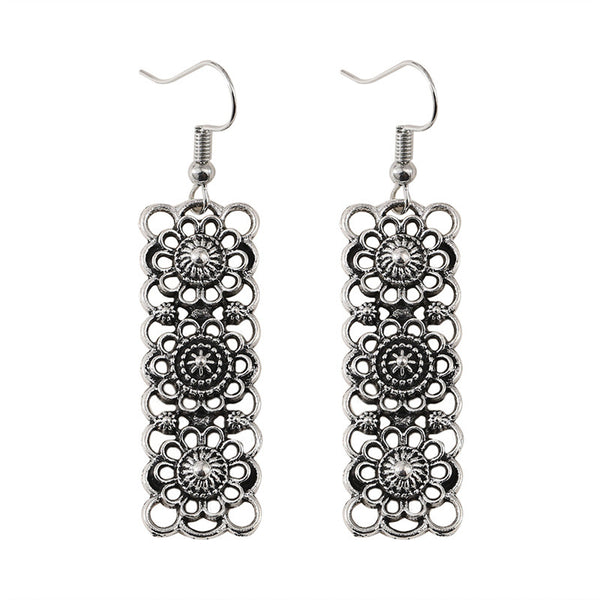 Ethnic Vintage Square Earrings