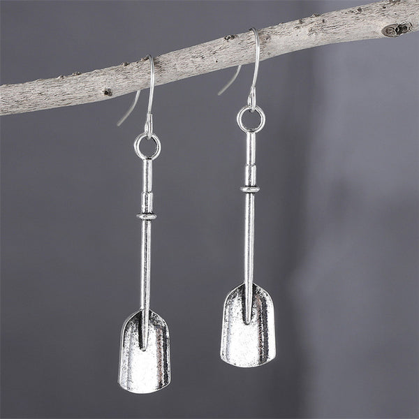Vintage Personalized Spade Long Earrings