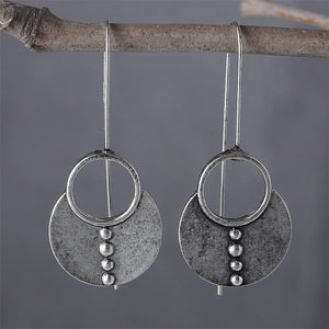 Personalized Vintage Silver Earrings