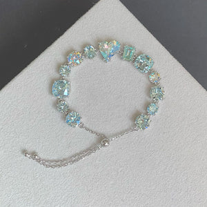 Sapphire-Blue Zircon Bracelet