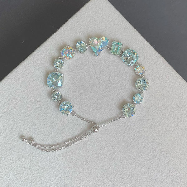 Sapphire-Blue Zircon Bracelet