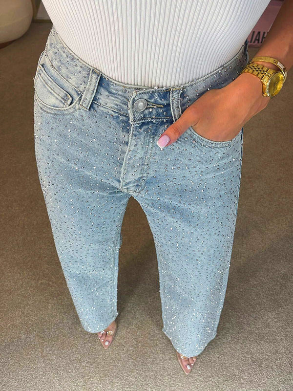 Full Rhinestone Jeans