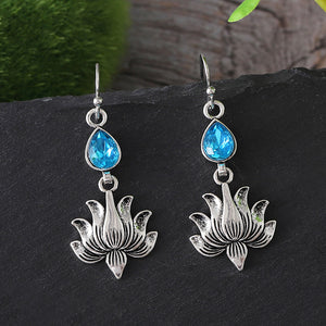 Vintage Lotus Earrings
