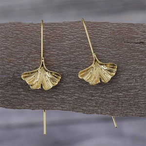 Fresh Ginkgo Leaf Earrings