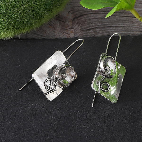 Floral Symmetry Flower Earrings