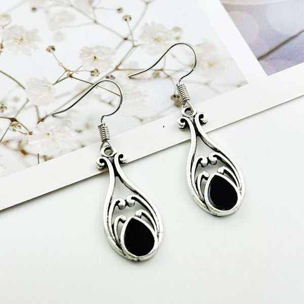 Fashionable Teardrop Skeleton Dangle EarringsMaterial