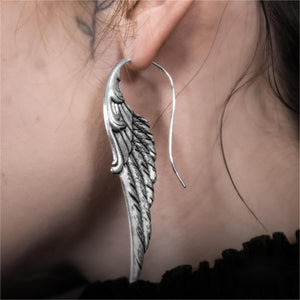 Vintage Angel Wings Feather Shaped Dangle Earrings