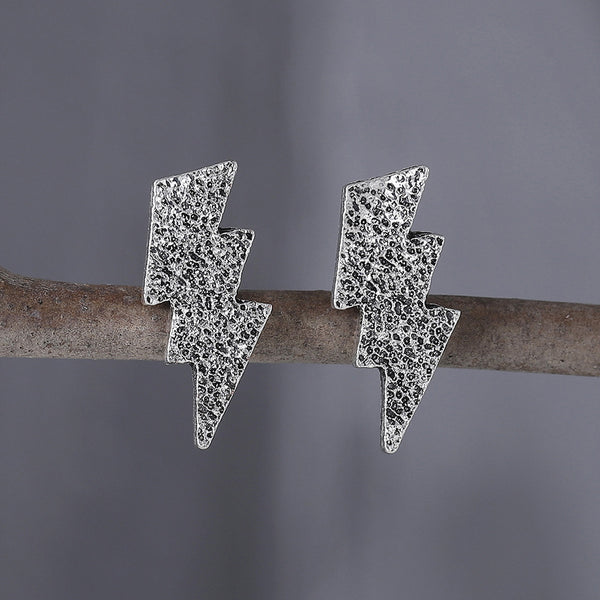 Literary Retro Creative Lightning Shaped Earrings