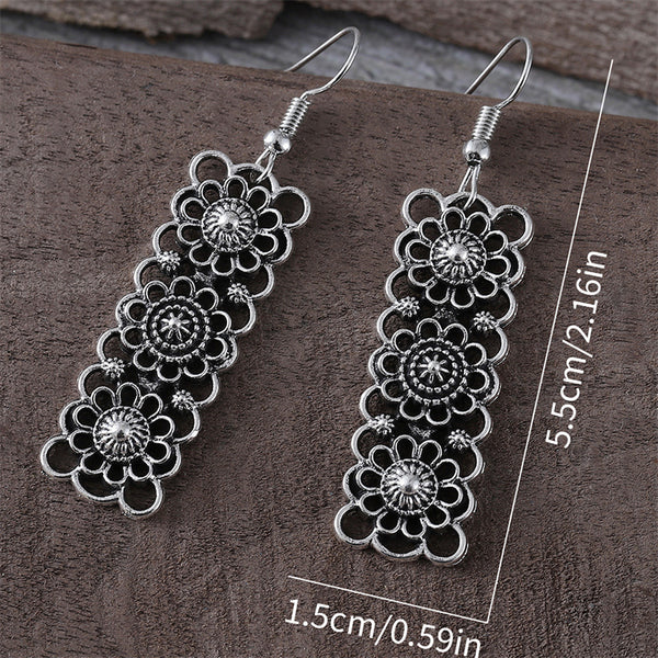 Ethnic Vintage Square Earrings